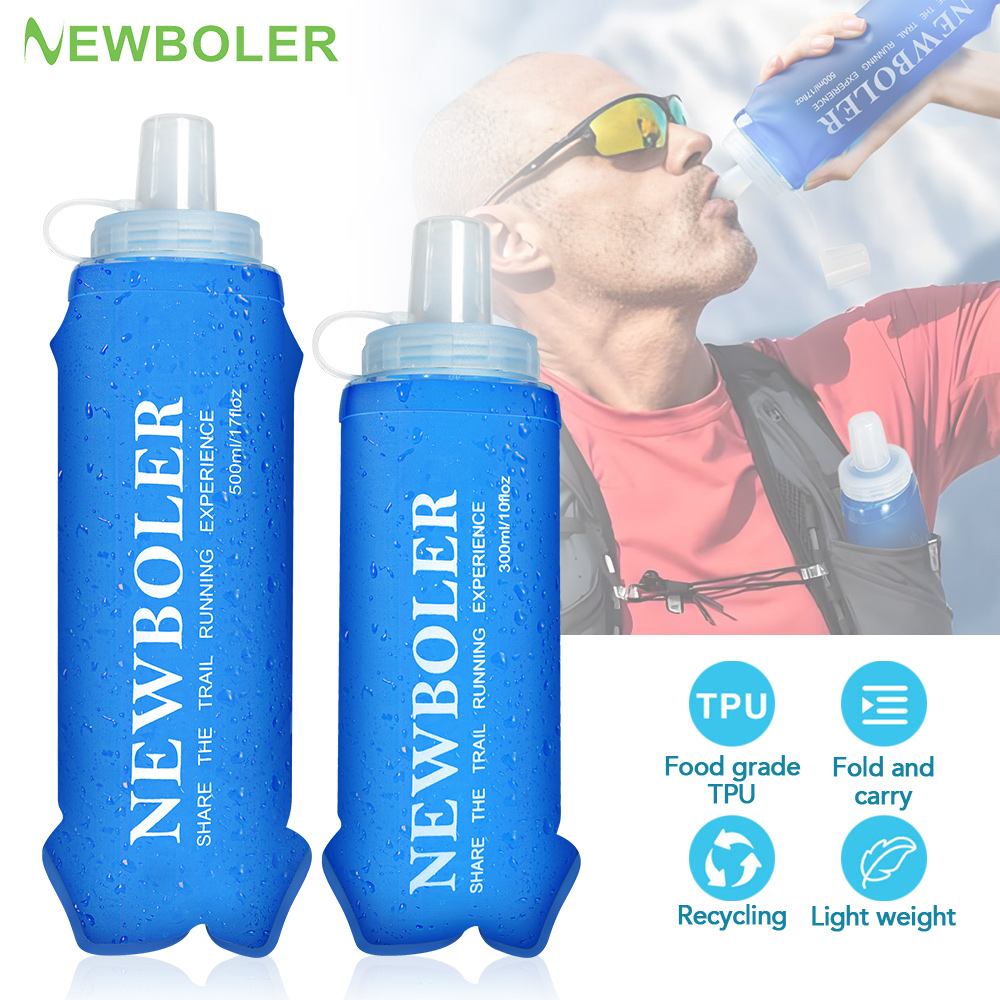 Water Bottle Collapsible - NEWBOLER 300/500ML 물병 TPU 접이식 소프트