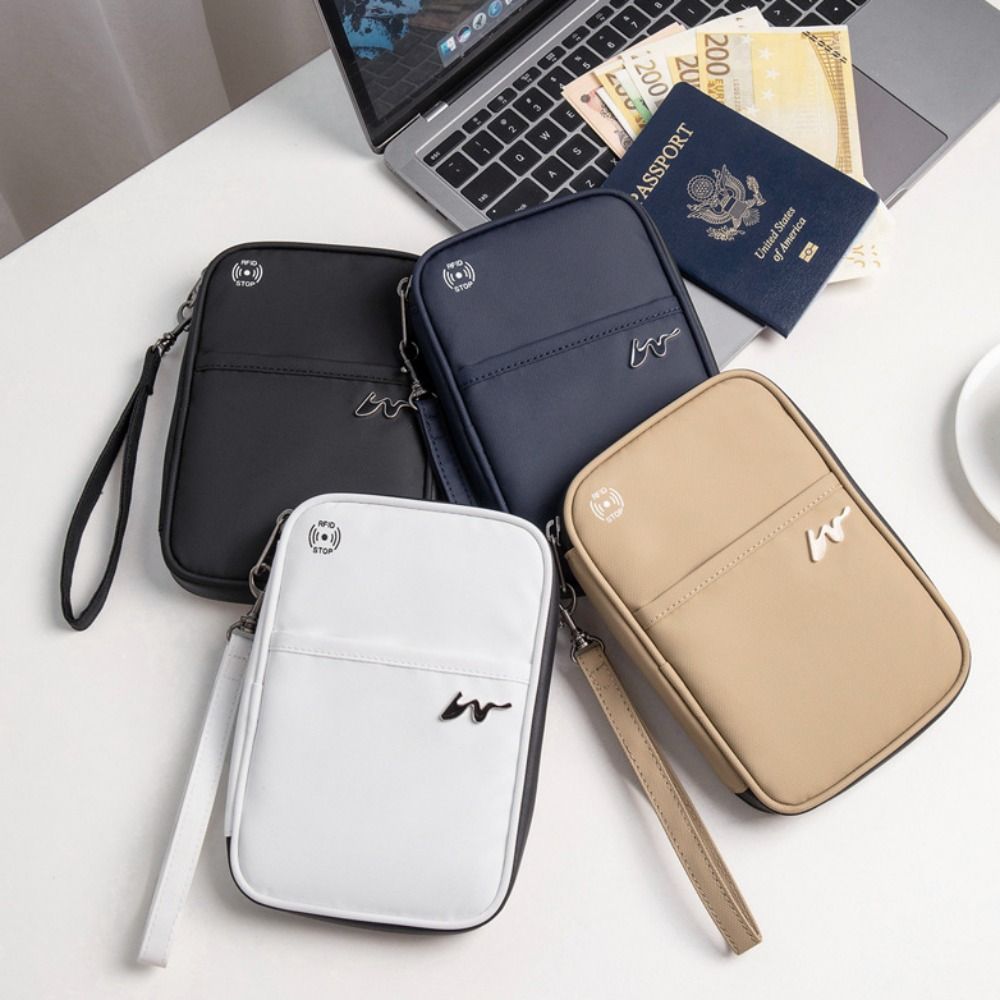 Travel Accessories Rfid - 휴대용 폴리에스테르 카드 케이스, 대용량 지퍼