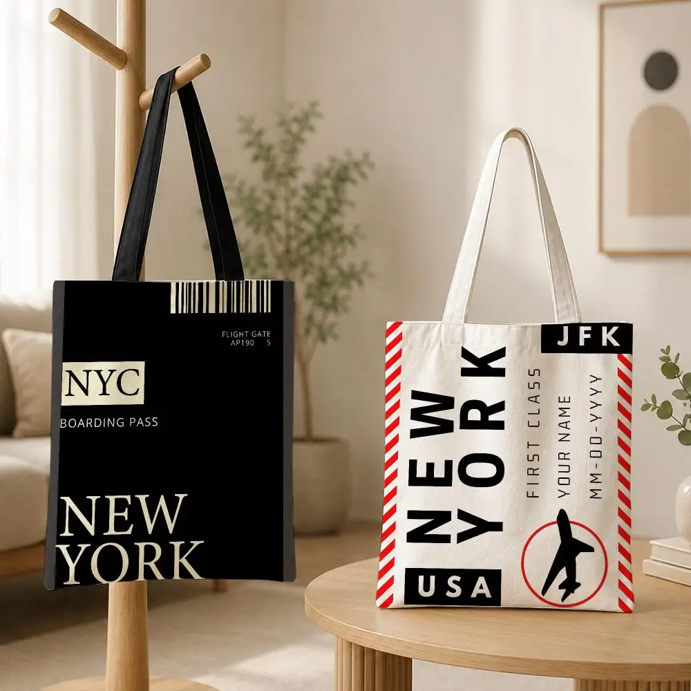 Travel Accessories New York - 뉴욕 탑승권 보관 가방 여성용 캔버스