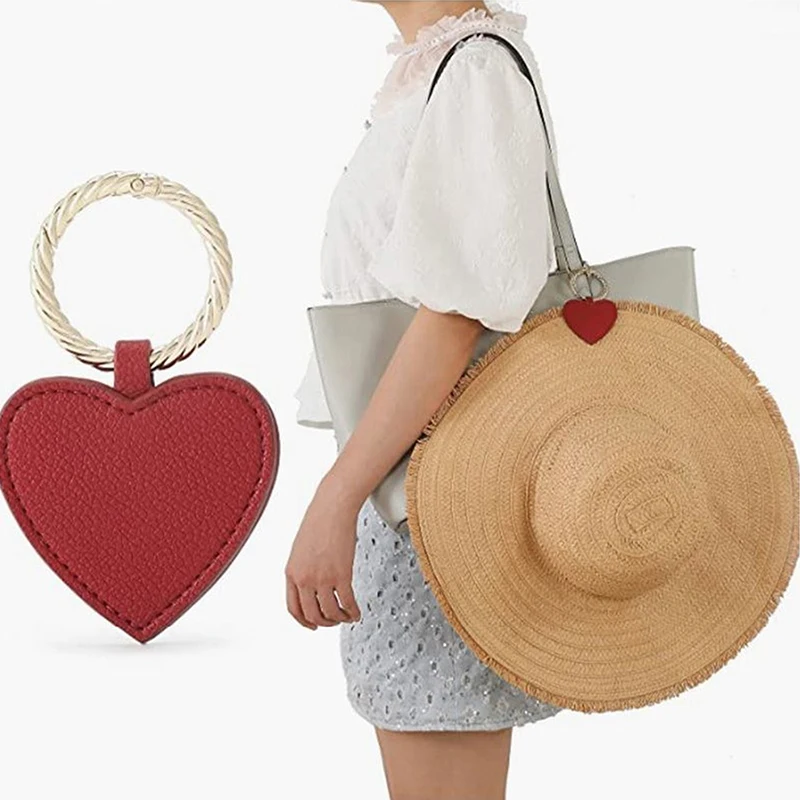 Travel Accessories Kit For Men - 1Pcs 마그네틱 모자 클립 PU 가죽