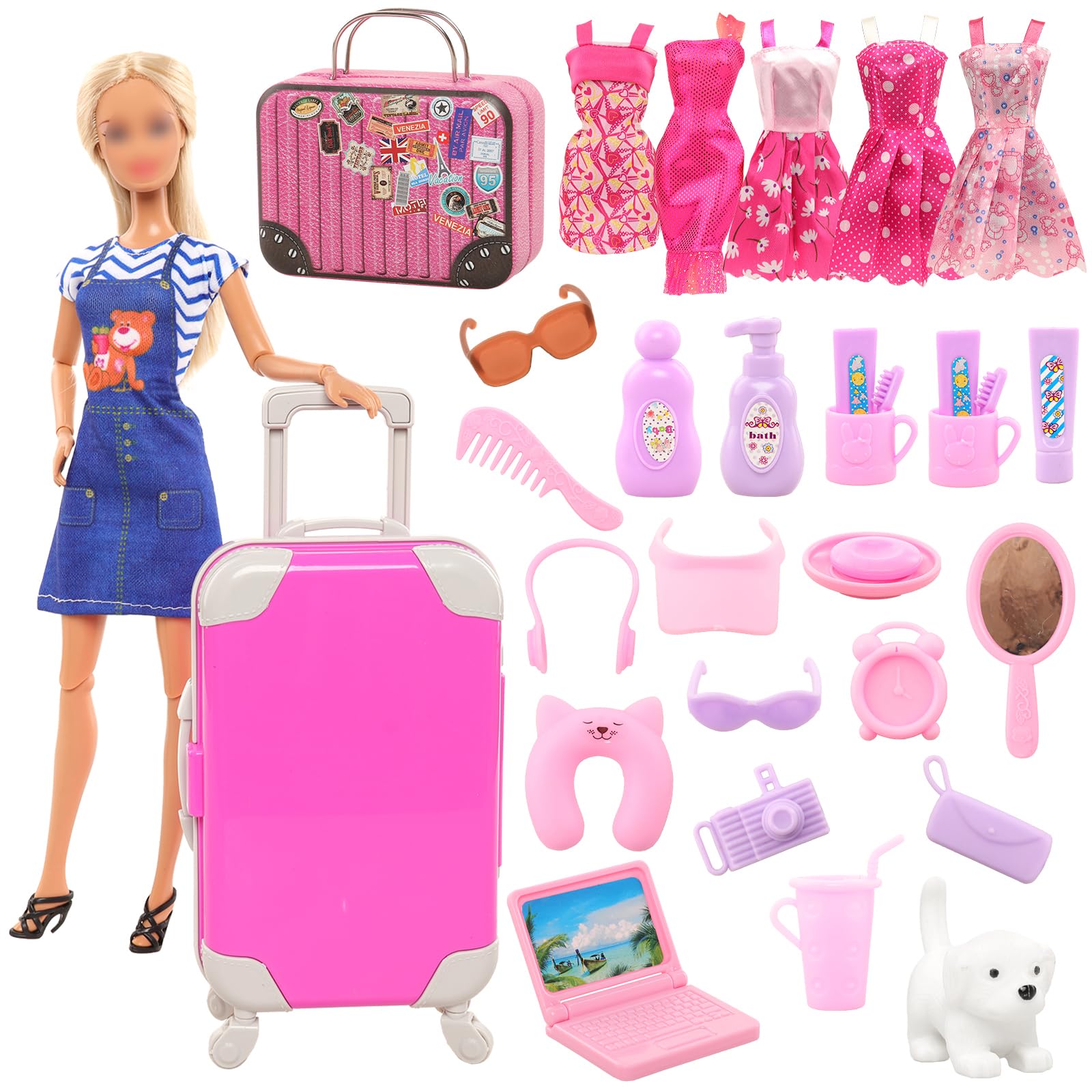 Travel Accessories For Europe - BARWA 여아용 인형 의류 및 액세서리