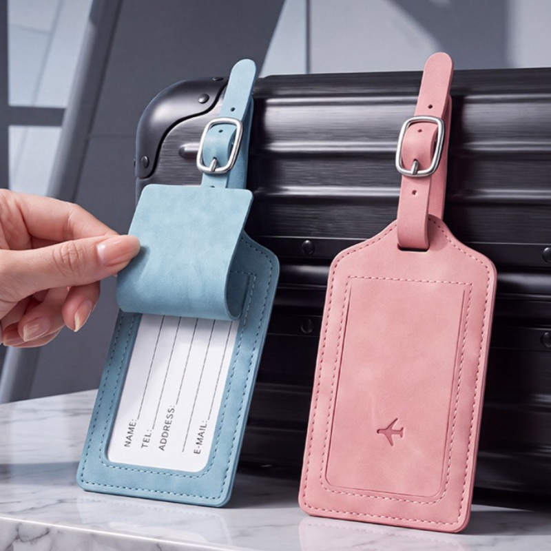 Travel Accessories Kit For Men - 1개 PU 가죽 러기지 태그 여성