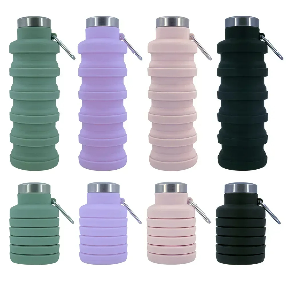 Water Bottle Collapsible - 접이식 물병, 재사용 가능한 BPA 프리