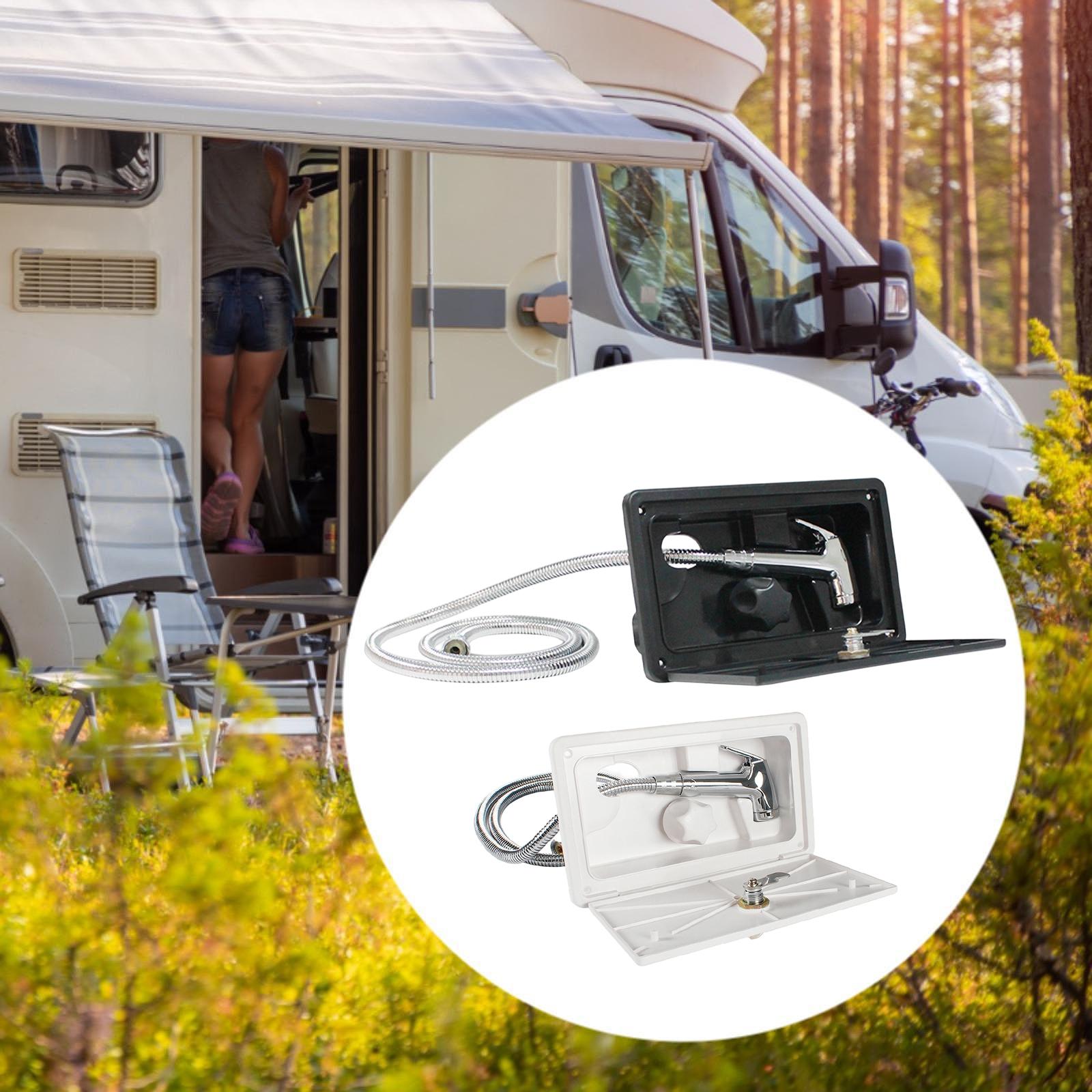Travel Van Accessories - 휴대용 RV 외부 샤워 박스 키트,