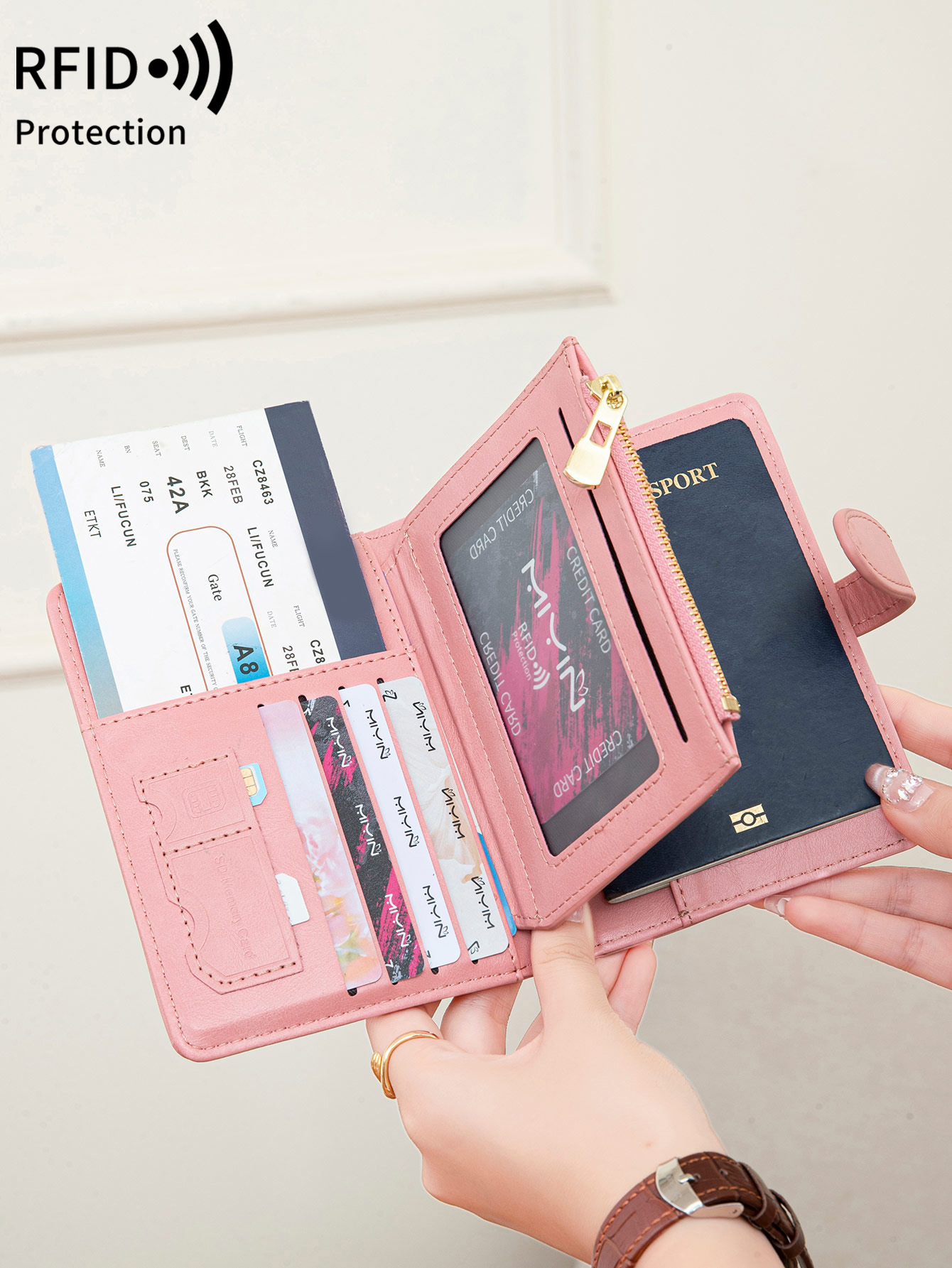 Travel Accessories Rfid - 다기능 RFID 도난 방지 브러시형 여권