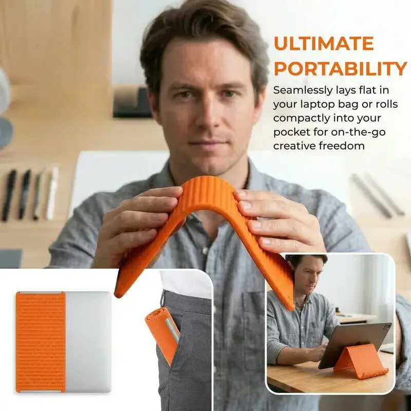 실리콘 접이식 휴대폰 스탠드 태블릿 노트북 DIY 디스 - Travel Accessories Gifts 리뷰 및 가격