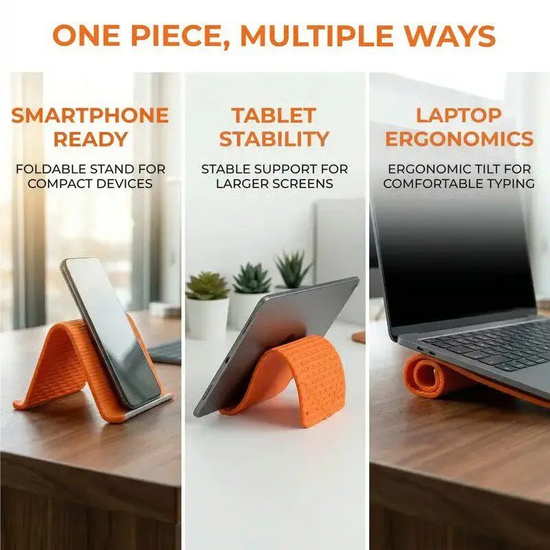 실리콘 접이식 휴대폰 스탠드 태블릿 노트북 DIY 디스 - Travel Accessories Gifts 리뷰 및 가격