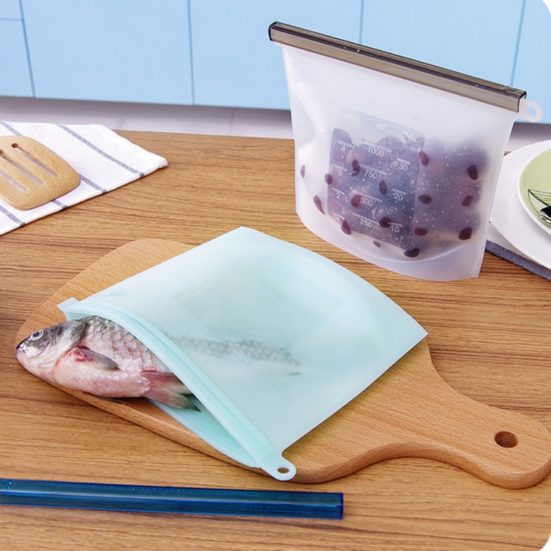 5pcs 실리콘 식품 저장 용기 누출 방지 용기 재사용 - Reusable Zip Bag 리뷰 및 가격