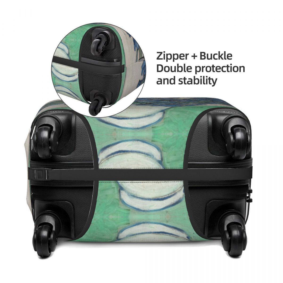 맞춤형 빈센트 반 고흐 아이리스 수하물 커버 탄성 예술 - Travel Van Accessories 리뷰 및 가격