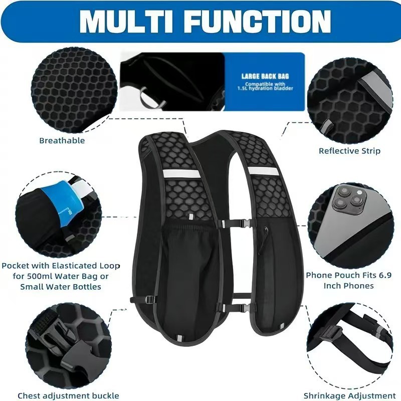 여성 및 남성용 러닝 하이드레이션 조끼, 방수, 통기성 - Hydration Pack Backpack 리뷰 및 가격
