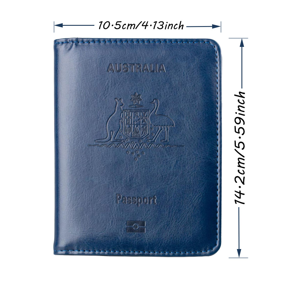 맞춤형 이름 호주 RFID 차단 PU 가죽 여권 홀더, - Travel Accessories Rfid 리뷰 및 가격
