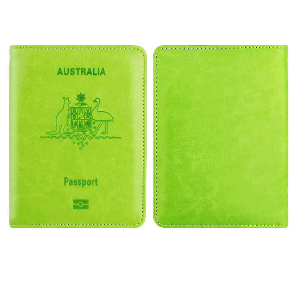 맞춤형 이름 호주 RFID 차단 PU 가죽 여권 홀더, - Travel Accessories Rfid 리뷰 및 가격
