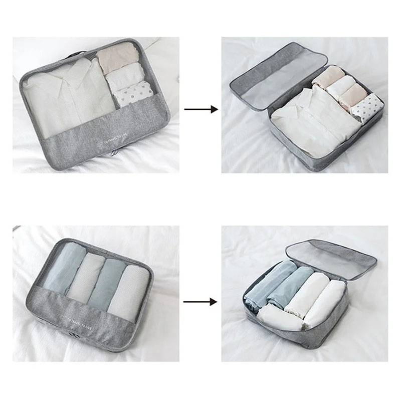 남녀공용 7종 여행용 짐 정리 큐브 세트, 방수 러기지 - Travel Accessories Kit For Men 리뷰 및 가격