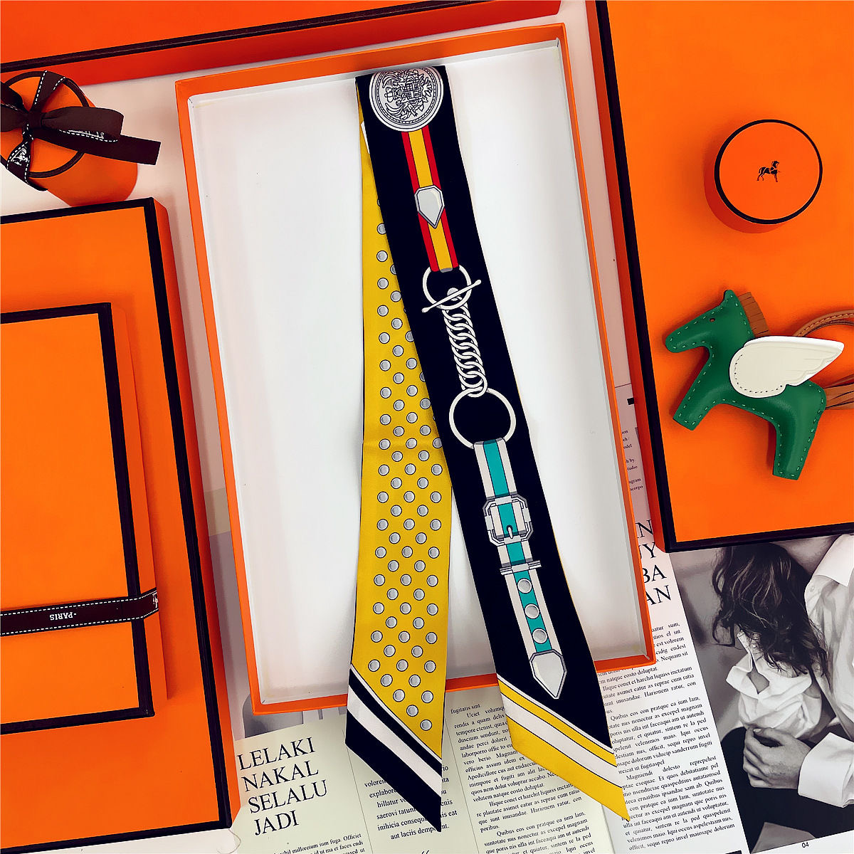 여성 여름 핑크 폴카 도트 스카프 가방 리본 장식 핸들 - Travel Accessories Gifts 리뷰 및 가격
