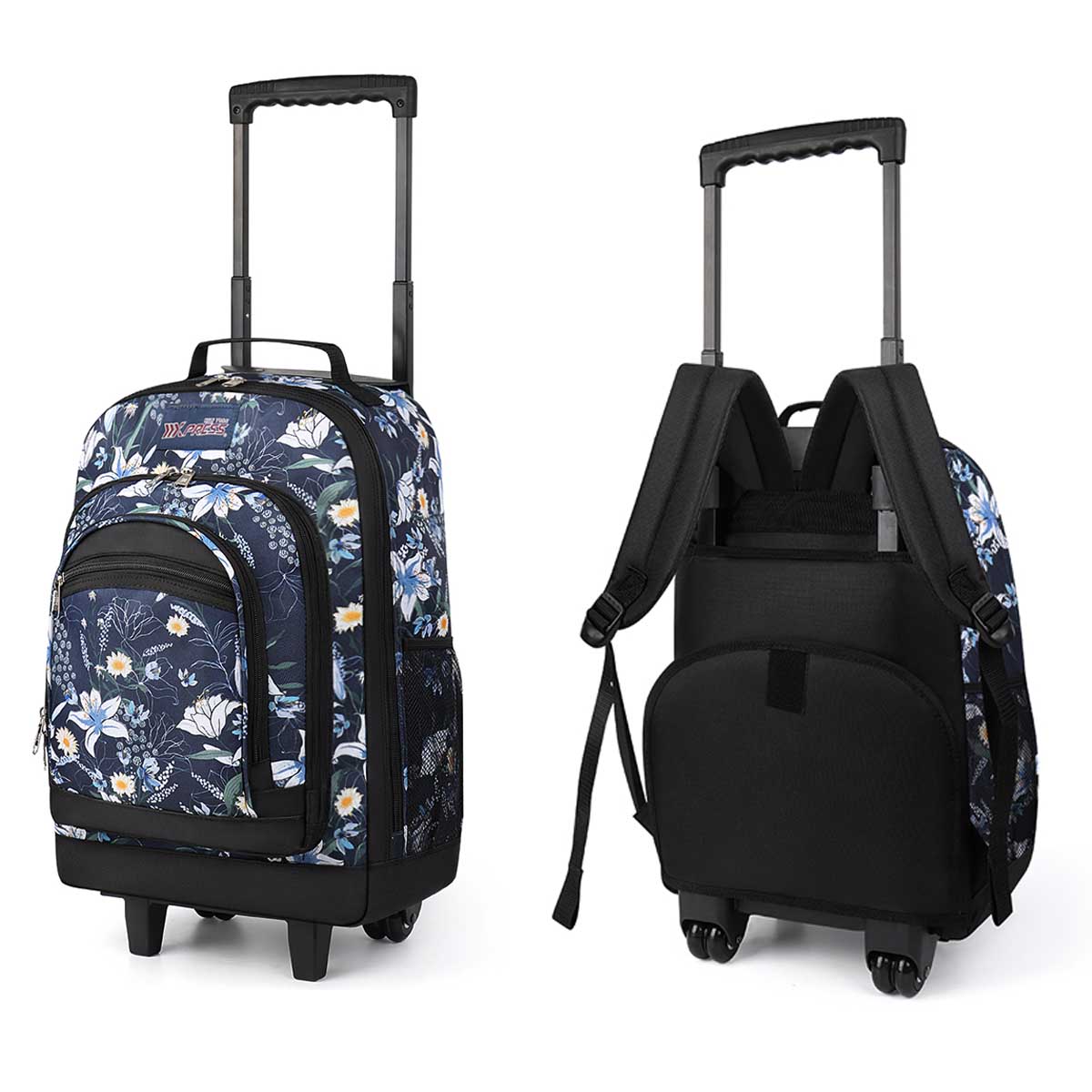 성인용 롤링 백팩, 바퀴가 달린 대용량 배낭, 트롤리  - Travel Accessories New York 리뷰 및 가격