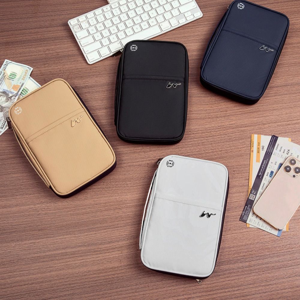 휴대용 폴리에스테르 카드 케이스, 대용량 지퍼 RFID - Travel Accessories Rfid 리뷰 및 가격