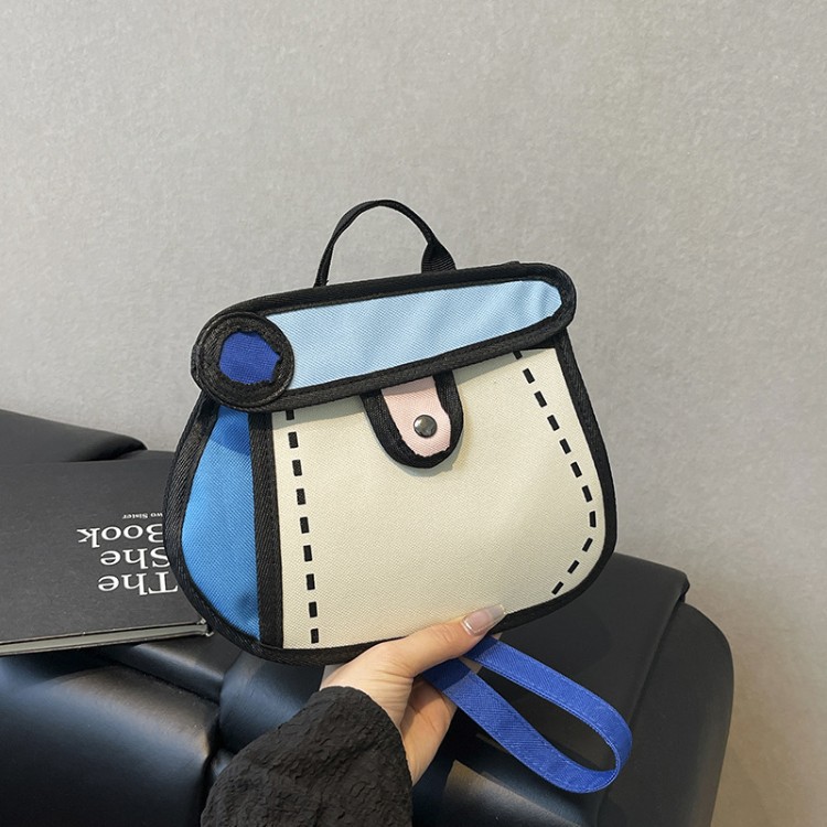 니치 유니크 디자인 카툰 캔버스 핸드백 귀여운 애니메이 - Travel Accessories For Young Women 리뷰 및 가격
