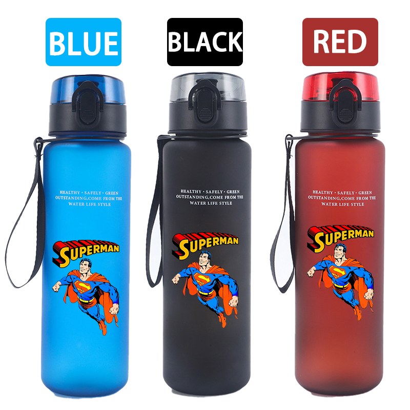 650ml 슈퍼맨 스포츠 물병 여성 남성 동기 부여 물 - Travel Accessories Gifts 리뷰 및 가격