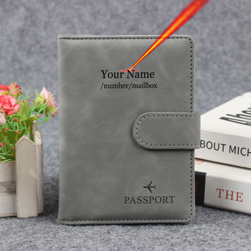 마그네틱 버튼 여권 커버 커버에 이름을 사용자 정의 R - Travel Accessories Rfid 리뷰 및 가격