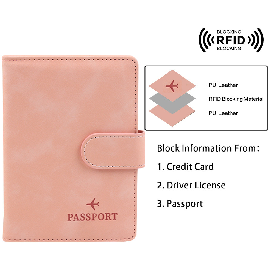 마그네틱 버튼 여권 커버 커버에 이름을 사용자 정의 R - Travel Accessories Rfid 리뷰 및 가격
