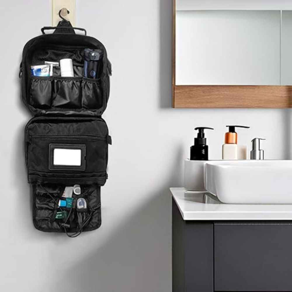 남성용 걸이식 세면도구 가방, 다용도 포켓 방수 여행용 - Travel Accessories Kit For Men 리뷰 및 가격