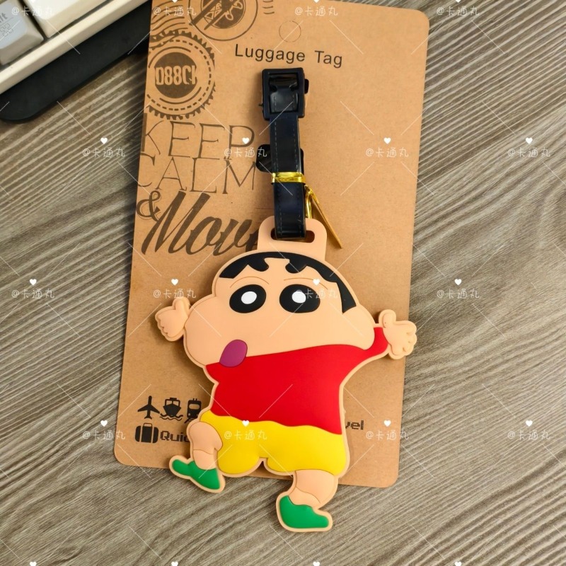 크레용신짱 만화 애니메이션 캐릭터 패션 러기지 태그 귀 - Travel Accessories Gifts 리뷰 및 가격