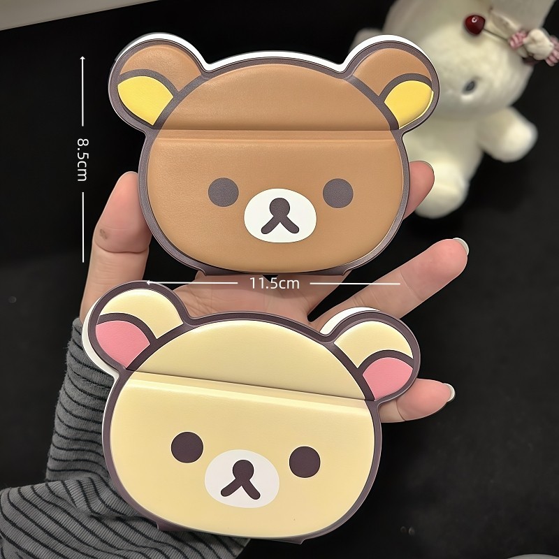 릴라쿠마 접이식 화장 거울 귀여운 심플 휴대용 손거울  - Travel Accessories Gifts 리뷰 및 가격