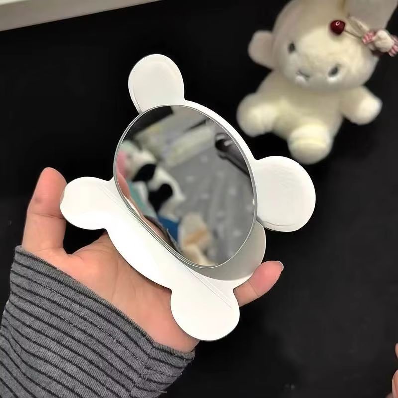 릴라쿠마 접이식 화장 거울 귀여운 심플 휴대용 손거울  - Travel Accessories Gifts 리뷰 및 가격