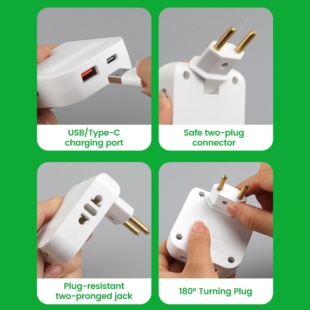 3 in 1 EU/US 전원 소켓 플러그 어댑터 접이식 - Travel Accessories For Europe 리뷰 및 가격
