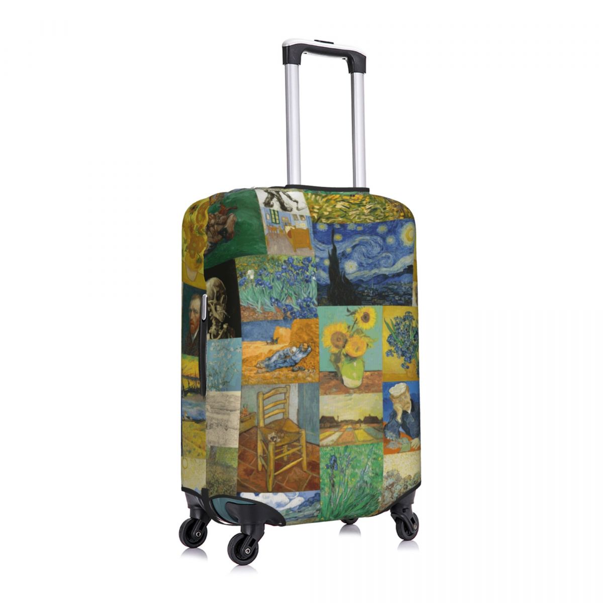 맞춤형 빈센트 반 고흐 그림 콜라주 여행가방 커버 탄성 - Travel Van Accessories 리뷰 및 가격