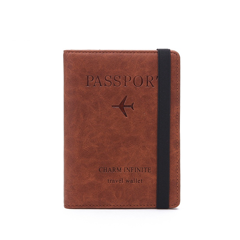 탄성 밴드 가죽 여권 커버 RFID 차단 카드 여행 여 - Travel Accessories Rfid 리뷰 및 가격