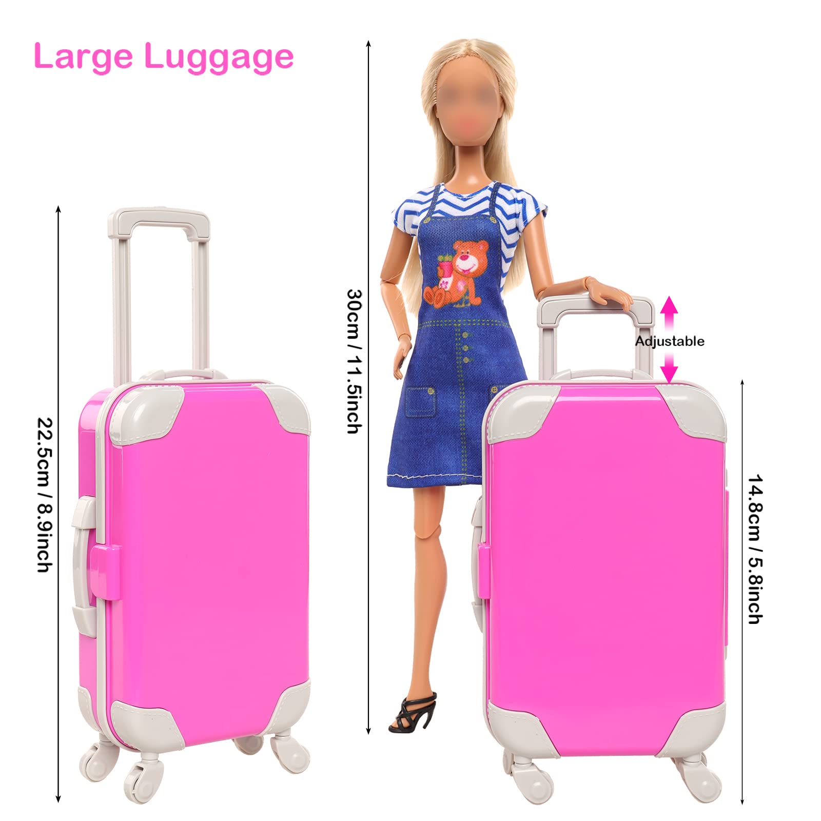 BARWA 여아용 인형 의류 및 액세서리 선물, 11. - Travel Accessories For Europe 리뷰 및 가격