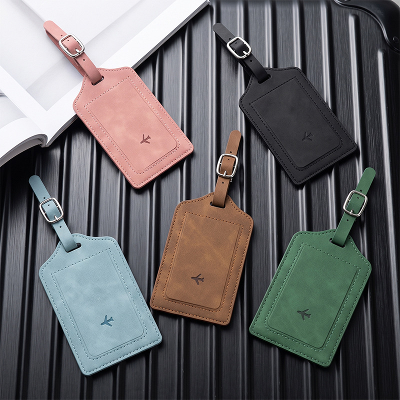 1개 PU 가죽 러기지 태그 여성 남성 여행 액세서리  - Travel Accessories Kit For Men 리뷰 및 가격