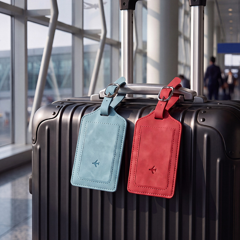 1개 PU 가죽 러기지 태그 여성 남성 여행 액세서리  - Travel Accessories Kit For Men 리뷰 및 가격
