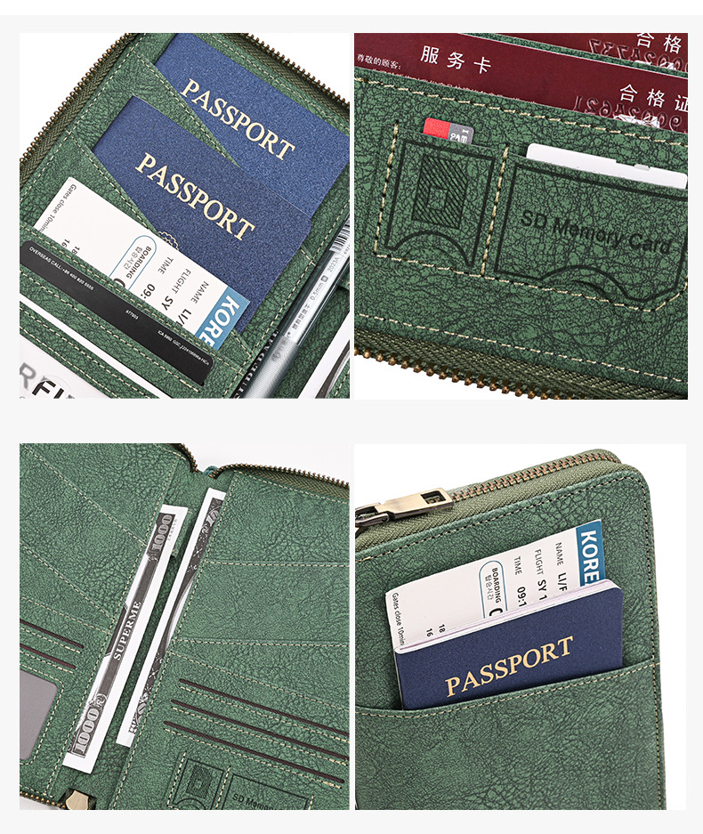 RFID 차단 여권 홀더 다기능 여행 문서 정리함 티켓 - Travel Accessories Rfid 리뷰 및 가격