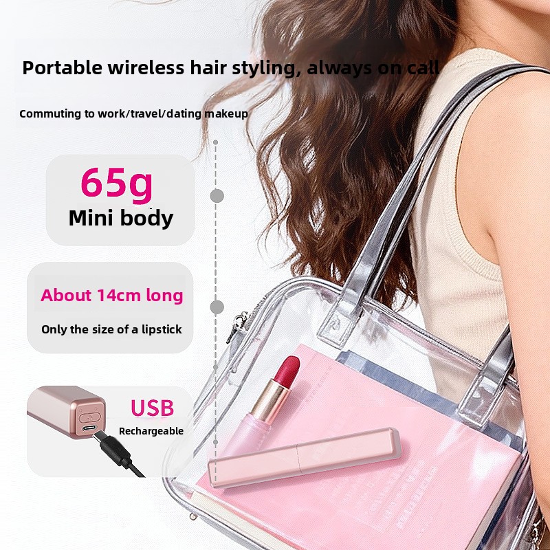 휴대용 미니 스트레이트 헤어 빗 앞머리 빗 무선 충전  - Mini Iron Travel 리뷰 및 가격