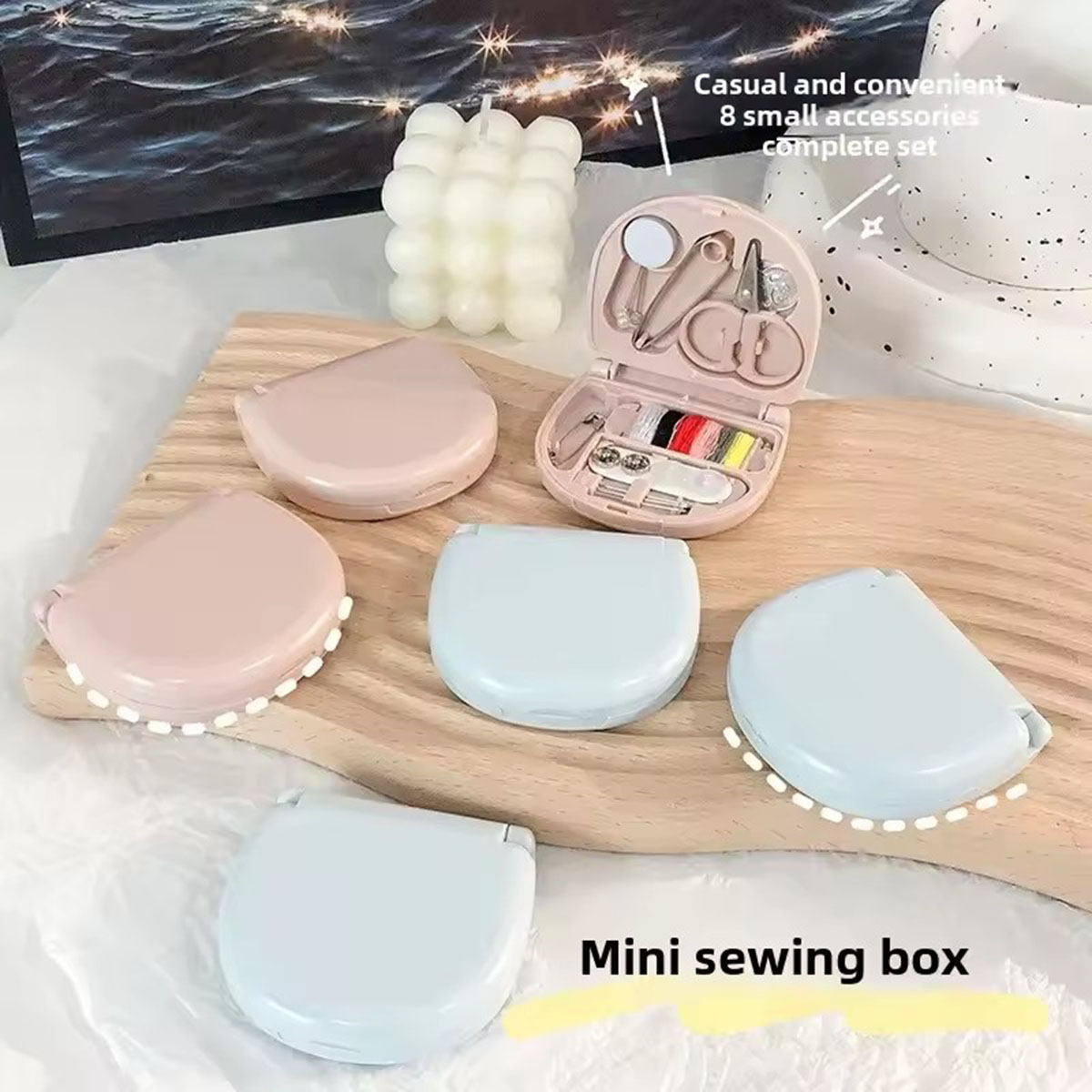 미니 수동 재봉틀 키트 휴대용 여행 재봉 도구 바늘과  - Travel Accessories Kit For Men 리뷰 및 가격