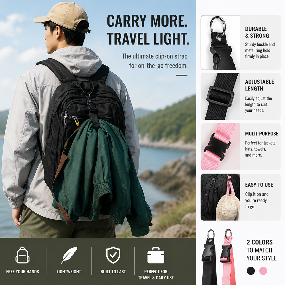휴대용 도난 방지 수하물 스트랩 내구성 야외 버클 남성 - Travel Accessories Kit For Men 리뷰 및 가격