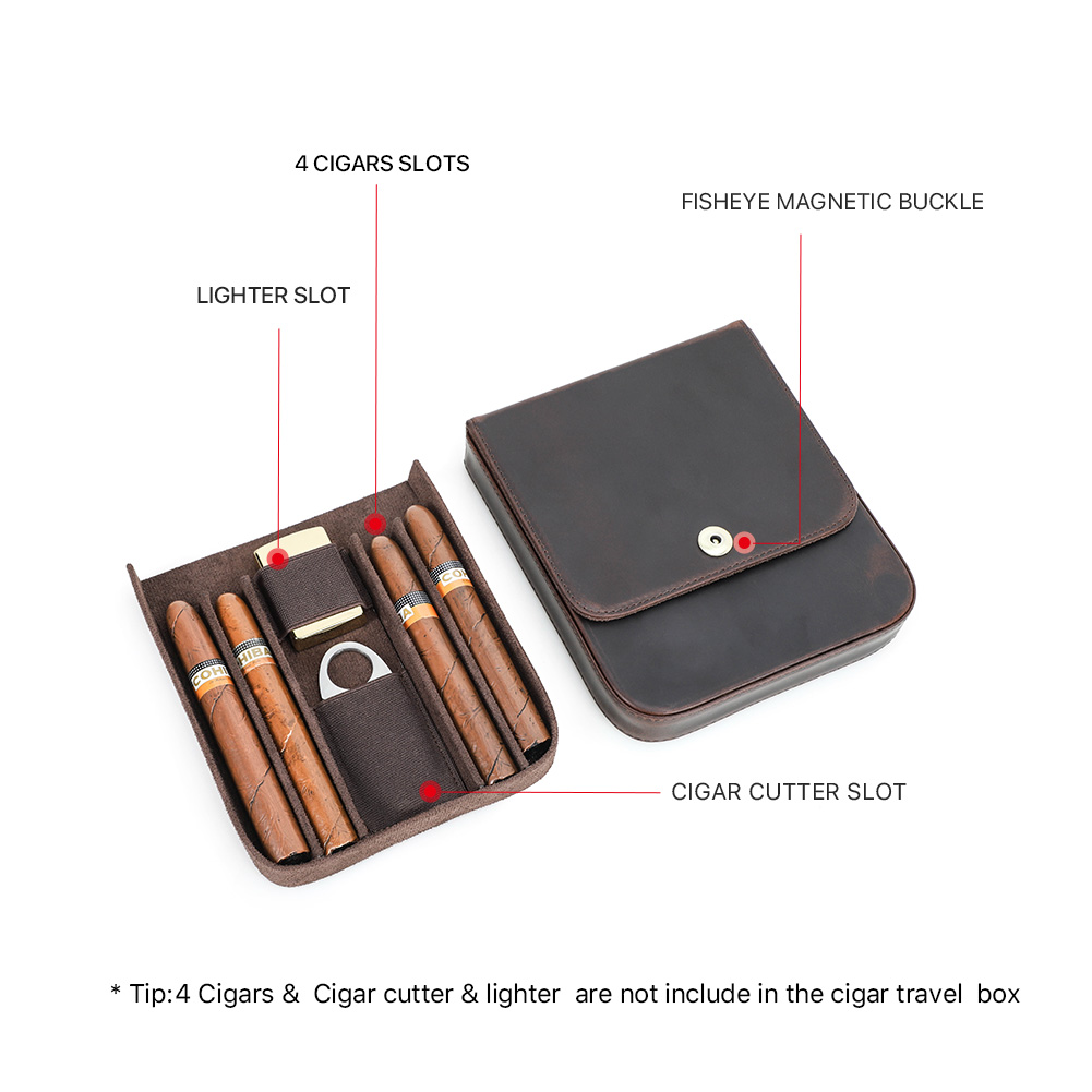 CONTACT'S FAMILY 정품 가죽 시가 휴미더  - Travel Accessories Box 리뷰 및 가격