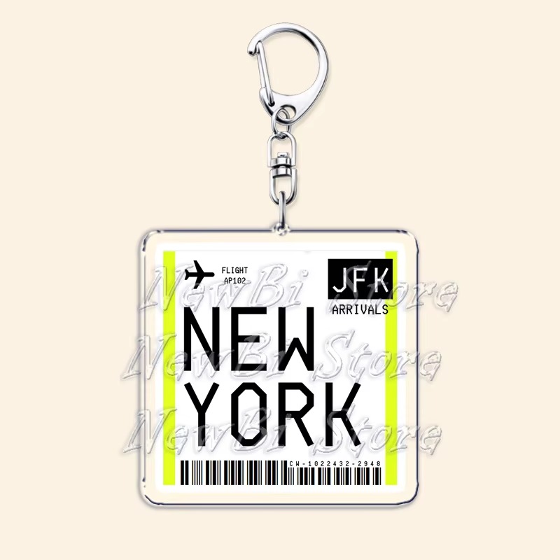 여행용 비행기 티켓, 탑승권, 열쇠고리, 런던, 파리, - Travel Accessories New York 리뷰 및 가격