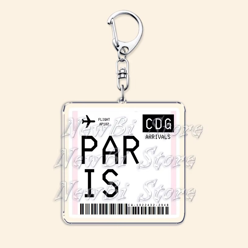 여행용 비행기 티켓, 탑승권, 열쇠고리, 런던, 파리, - Travel Accessories New York 리뷰 및 가격